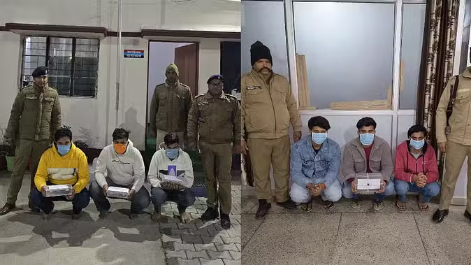पुलिस ने रोकी गैंगवार, दो गैंग के छह सदस्य असलहा समेत गिरफ्तार