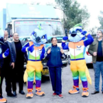 आर्य ने नेशनल गेम्स प्रमोशन टीम को हरी झंडी दिखाकर रवाना किया