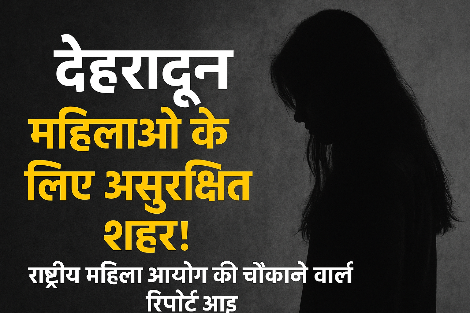 राष्ट्रीय महिला आयोग का अलर्ट: देहरादून महिलाओं के लिए असुरक्षित शहर