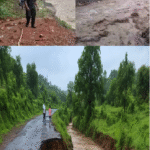 मुख्यमंत्री आवास के पास सड़क धंसी, तीन गांवों का संपर्क टूटा