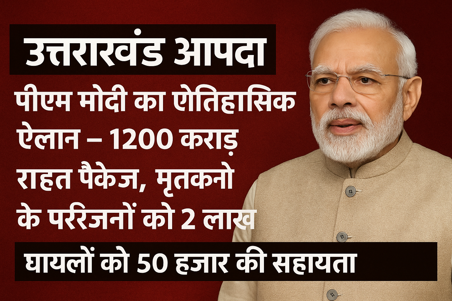 पीएम मोदी का ऐलान: मृतकों को 2 लाख, घायलों को 50 हजार