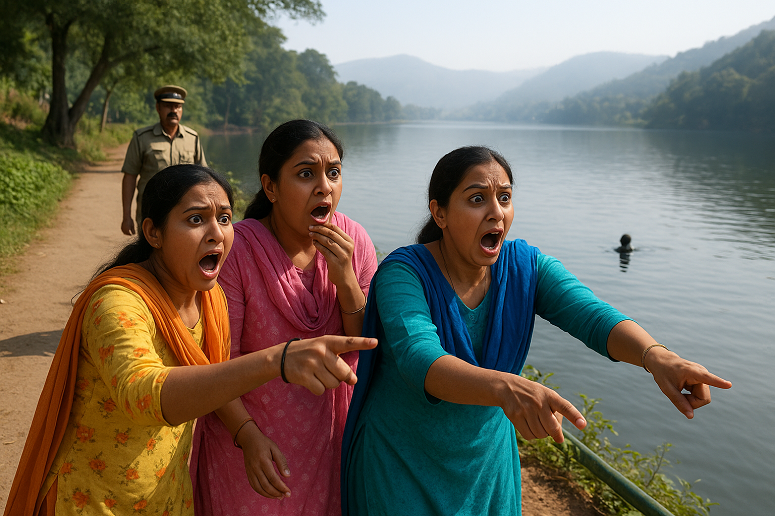 नैनी झील में सुबह की सैर पर महिलाओं ने देखा डरावना नजारा, हुई चीख-पुकार