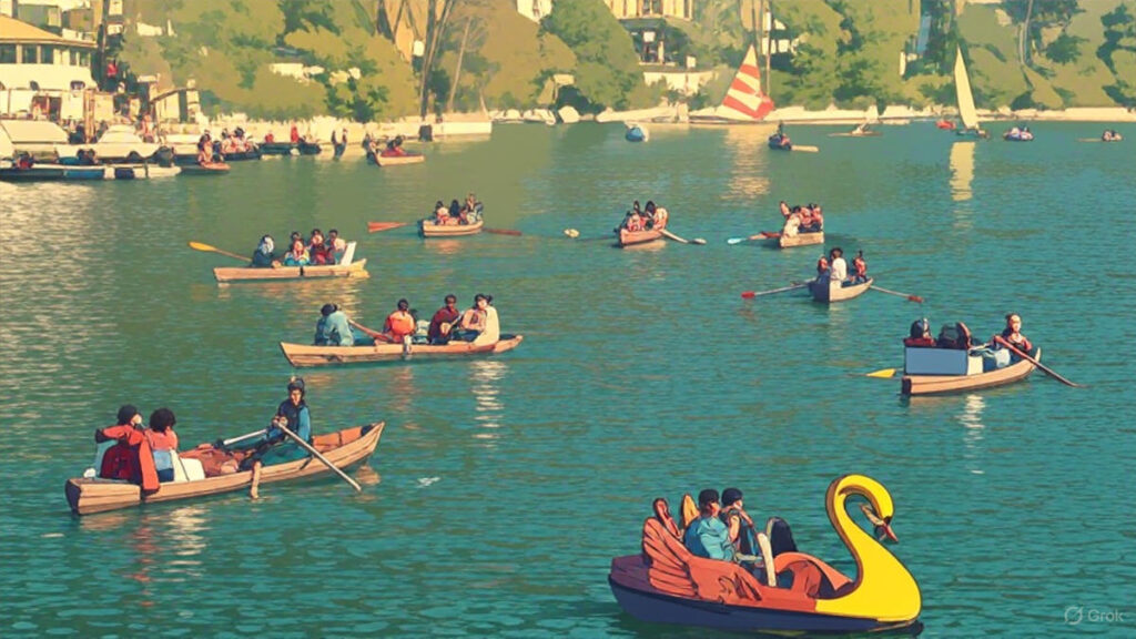 बोटिंग करते हुए बुजुर्ग ने दान किए दो नोट, फिर झील में कूदा