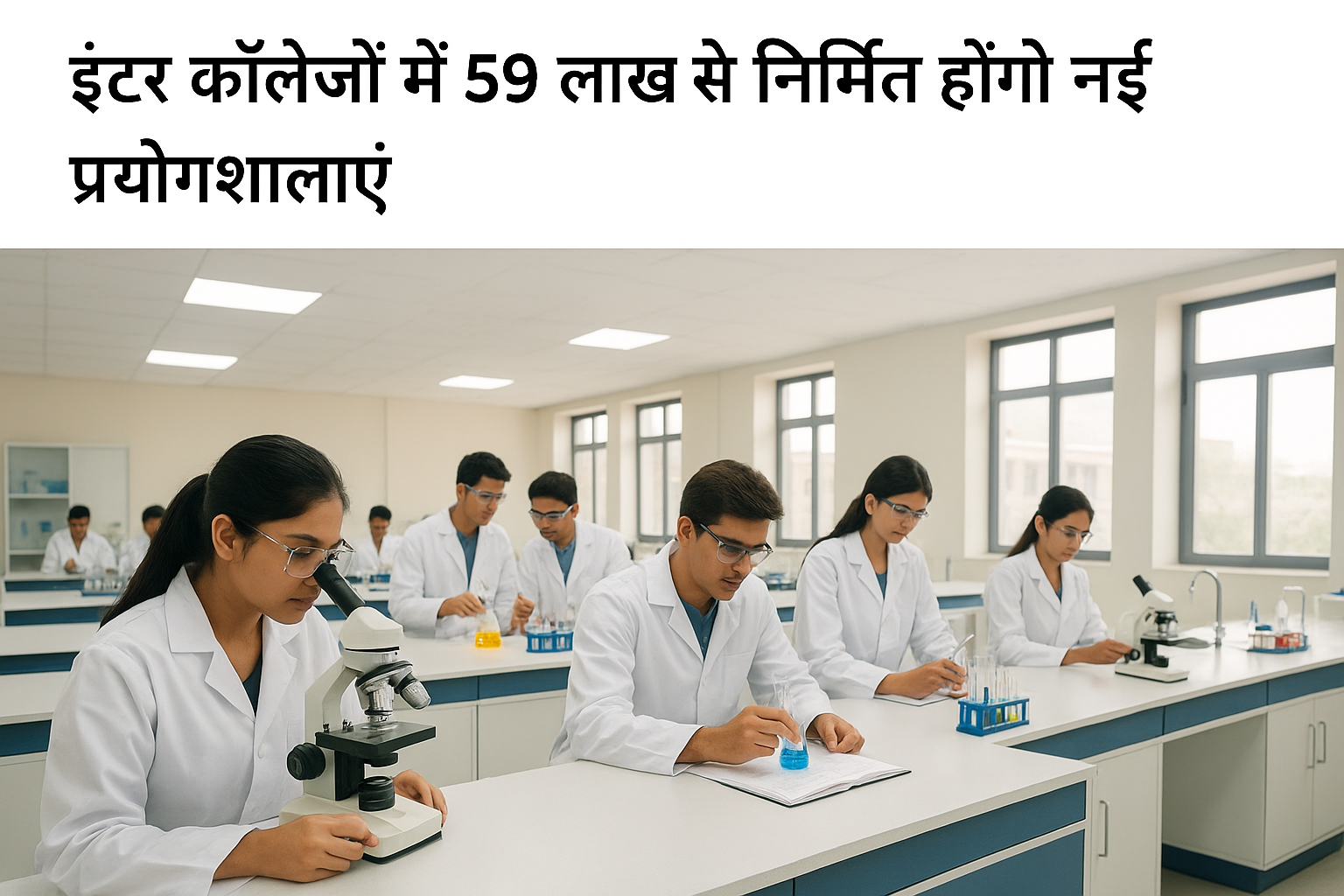 इंटर कॉलेजों में 59 लाख से निर्मित होंगी नई प्रयोगशालाएं