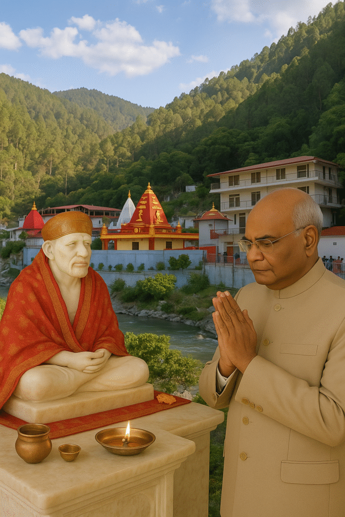 पूर्व राष्ट्रपति कोविंद ने कैंची धाम में की पूजा, बोले– आत्मा को मिली शांति