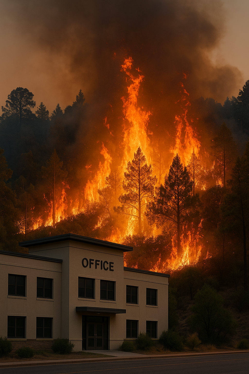 CMO कार्यालय के पास जंगल में धधकी आग रेस्क्यू टीम ने नियंत्रण पाया