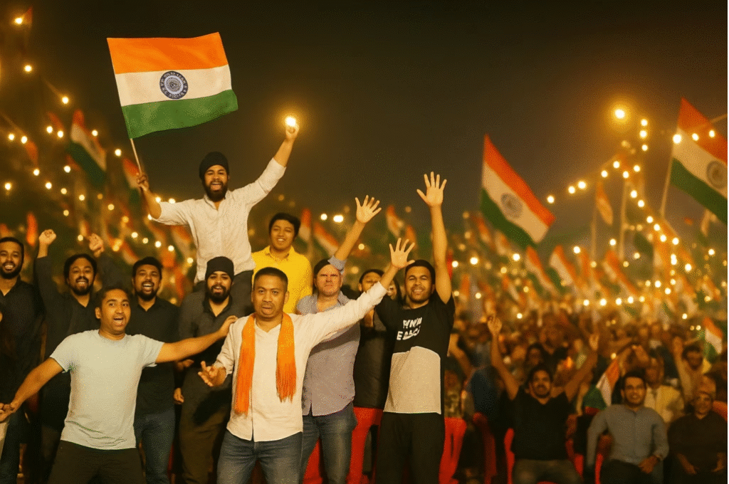 देहरादून में बेटियों की जीत पर आधी रात आतिशबाजी से रंगीन हुआ आसमान