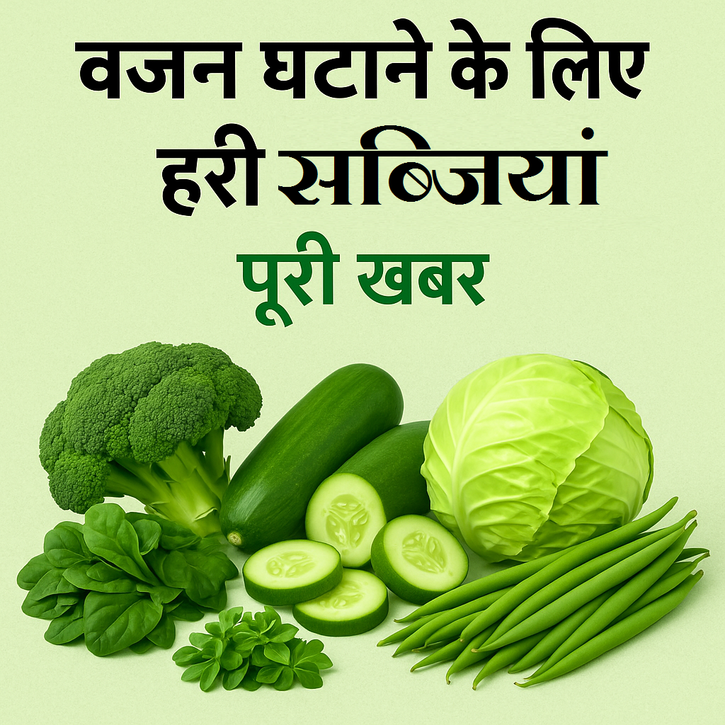 वजन घटाने में हरी सब्जियाँ बनीं लोगों की पहली पसंद
