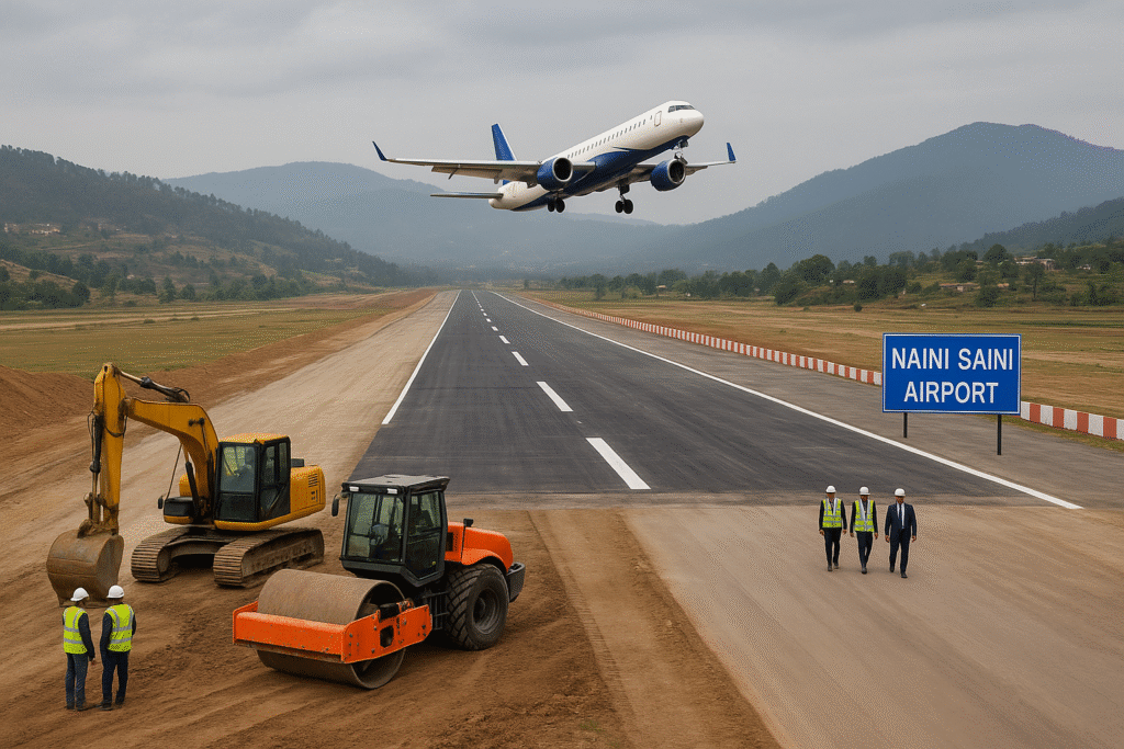 नैनी-सैनी एयरपोर्ट को नई उड़ान रनवे 600 मीटर बढ़ेगा AAI को सौंपी जिम्मेदारी