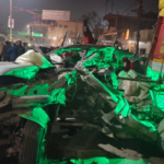 ओएनजीसी चौक जैसा हादसा फिर, रात में तेज रफ्तार कार ट्रक में घुसी