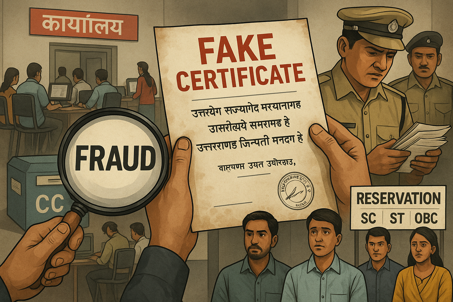 फर्जी दस्तावेज़ माफिया का राज उत्तराखंड की नौकरियों का बाजार लाखों में