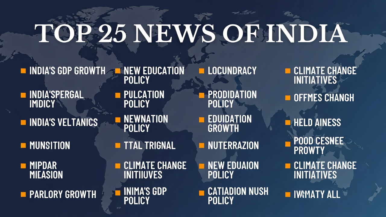 भारत के शीर्ष 25 प्रमुख समाचार