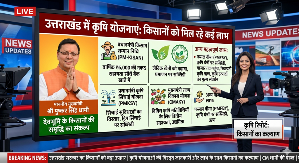उत्तराखंड में कृषि योजनाएं: किसानों को मिल रहे कई लाभ, विस्तृत जानकारी