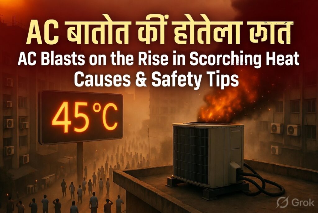 गर्मी में एसी फटने की घटनाएं बढ़ रही हैं: कारण और बचाव के उपाय